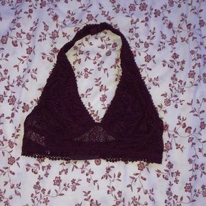 maroon bralette